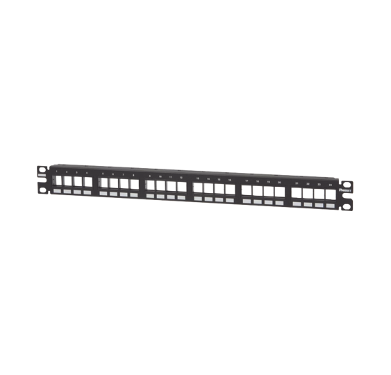 Panel de Parcheo Modular Keystone de 24 Puertos | Racks y Gabinetes