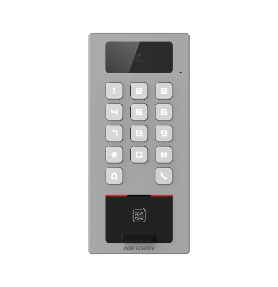 Lector Biometrico con Teclado para Exterior Antivandálico IP65 & IK09 con función de Videoportero Multiapartamento /