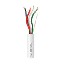 Bobina de 152 Metros / Cable de Cobre / 4 x 18 AWG / Riser / Para Interior / Color Blanco / Para Aplicaciones de