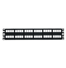 Panel de Parcheo Modular Keystone 48 Puertos 2UR | Racks y Gabinetes