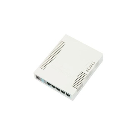 Switch Mikrotik 5 puertos Gigabit Ethernet y 1 SFP