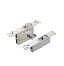 Cerradura eléctrica para puertas corredizas tipo gancho / apertura con llave ambos lados / Abierto en caso de falla/