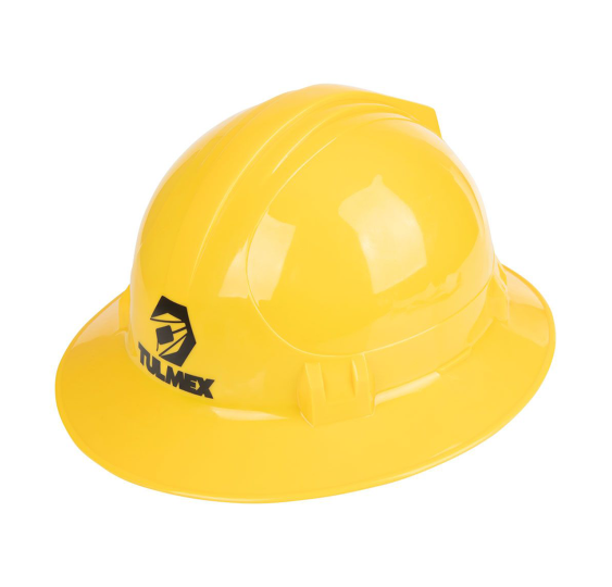 Casco de Seguridad Tipo ala Ancha / Color Amarillo