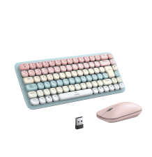 PAQUETE DE TECLADO Y MOUSE INALÃMBRICO UGREEN ROSA