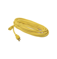 Extensión eléctrica de uso rudo aterrizada 10 metros / 127 V CA 10 A Máximo / Color Amarillo.