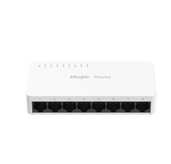 Switch no PoE no administrado, con 8 puertos Gigabit