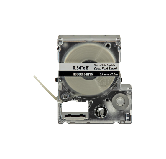 Casete de Etiquetas de Poliolefina - 8.6 mm x 2.4 m - Color Blanco