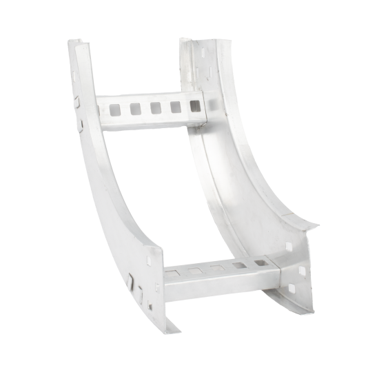 Curva Vertical Interior de Aluminio - Perfil Z para Cableado