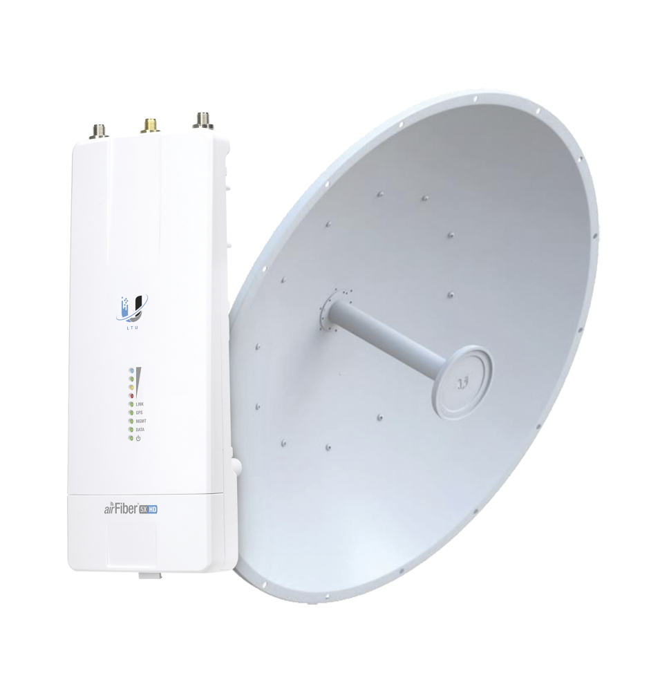 Airfiber Kit AF5X-HD con Antena Fiber 34 dBi Slant-45