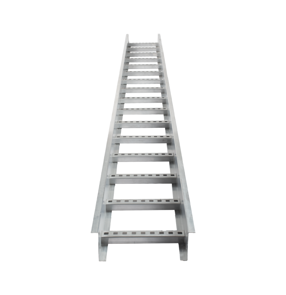 Escalera de Aluminio Portacables Perfil Z - 3.66 Metros