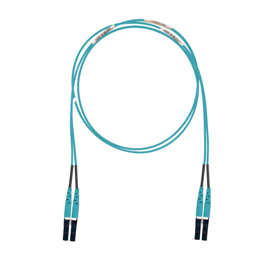 Jumper de Fibra Optica Multimodo 50/125 OM3, LC-LC Duplex - 1 Metro