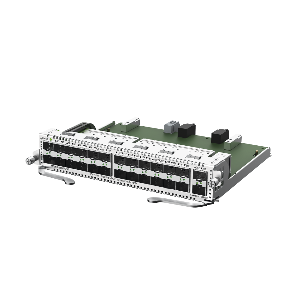 Tarjeta switch 24 puertos SFP y 2 SFP+ para RG-NBS6002