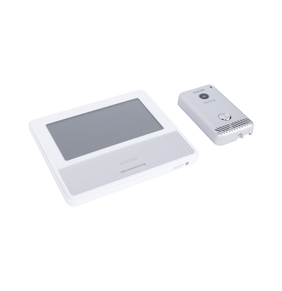 KIT DE VIDEOPORTERO IP COLOR BLANCO / Apertura con app / Súper elegante / Monitor WIFI / soporta 4 monitores y 2