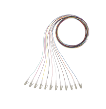 Kit de 12 Pigtails LC Multimodo 50/125 OM3 - Fibra Óptica