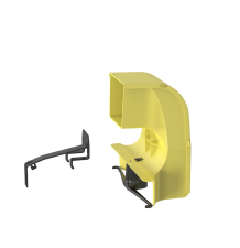 Bajada Para Canaleta FiberRunner™ 4x4 Amarillo - Solución Eficiente para Cableado