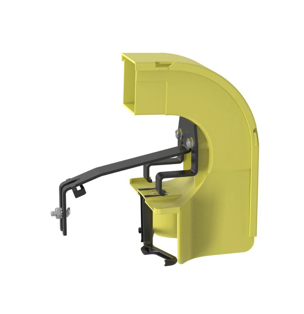 Bajada Para Canaleta FiberRunner™ 2x2 Amarillo - Acabado Profesional