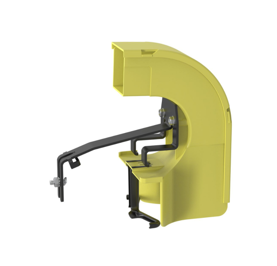 Bajada Para Canaleta FiberRunner™ 2x2 Amarillo - Acabado Profesional