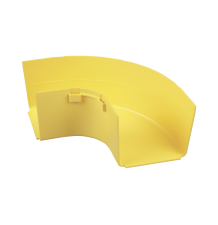 Ángulo Recto 90º Horizontal FiberRunner™ 4X4 Amarillo - Eficiencia en Cableado