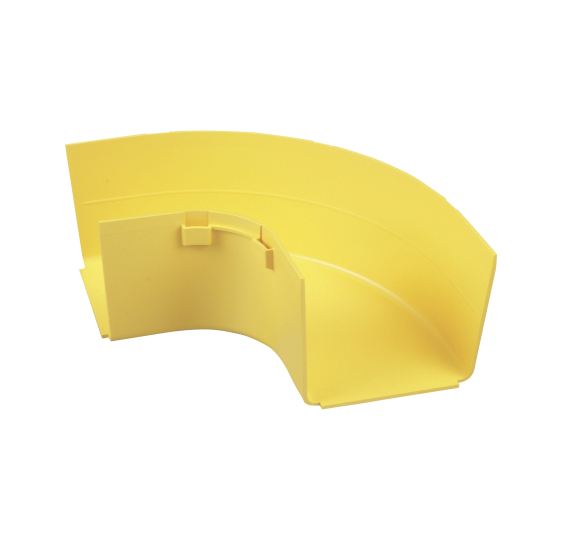 Ángulo Recto 90º Horizontal FiberRunner™ 4X4 Amarillo - Eficiencia en Cableado