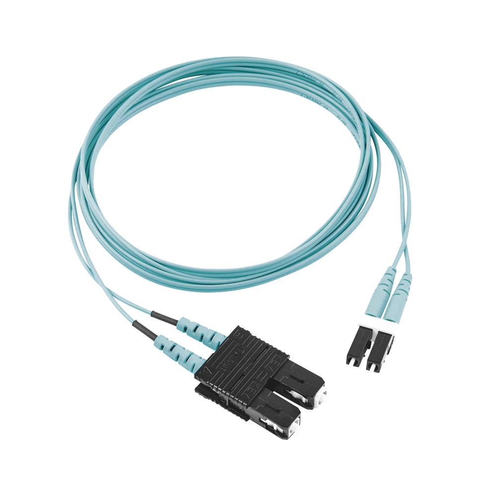 Jumper de Fibra Óptica Multimodo OM3 50/125 LC-SC Duplex 2 Metros - Tienda Online