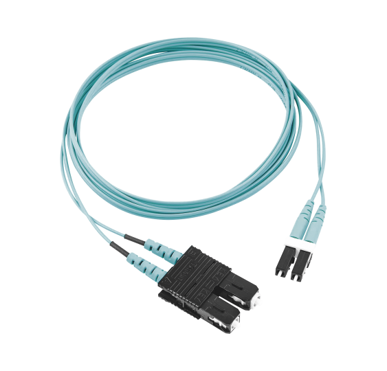 Jumper de Fibra Óptica Multimodo OM3 50/125 LC-SC Duplex 2 Metros - Tienda Online