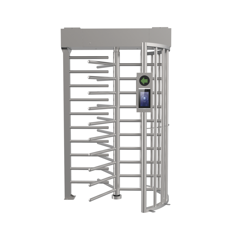 Torniquete SENCILLO (1 Carril) de Cuerpo Completo Bidireccional / Exterior /  Acero Inoxidable SUS304 / 30 Personas por