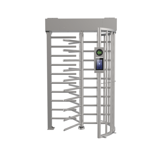 Torniquete SENCILLO (1 Carril) de Cuerpo Completo Bidireccional / Exterior /  Acero Inoxidable SUS304 / 30 Personas por