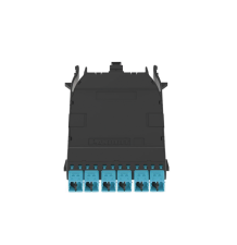Cassette HD Flex 12 Fibras Multimodo OM4 - MPO a LC Duplex Aqua