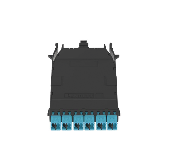 Cassette HD Flex 12 Fibras Multimodo OM4 - MPO a LC Duplex Aqua