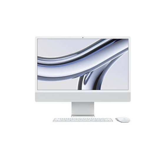 Apple iMac ALL-IN-ONE M3 8-core CPU 10-core GPU 256GB SSD 8GB 24" (4480x2520) 4.5K RETINA MacOS BLUE Keyboard Mouse SPANISH (Chi