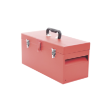 Caja de herramientas metálica con soble cerradura de 51 x 21.5 x 24cm.