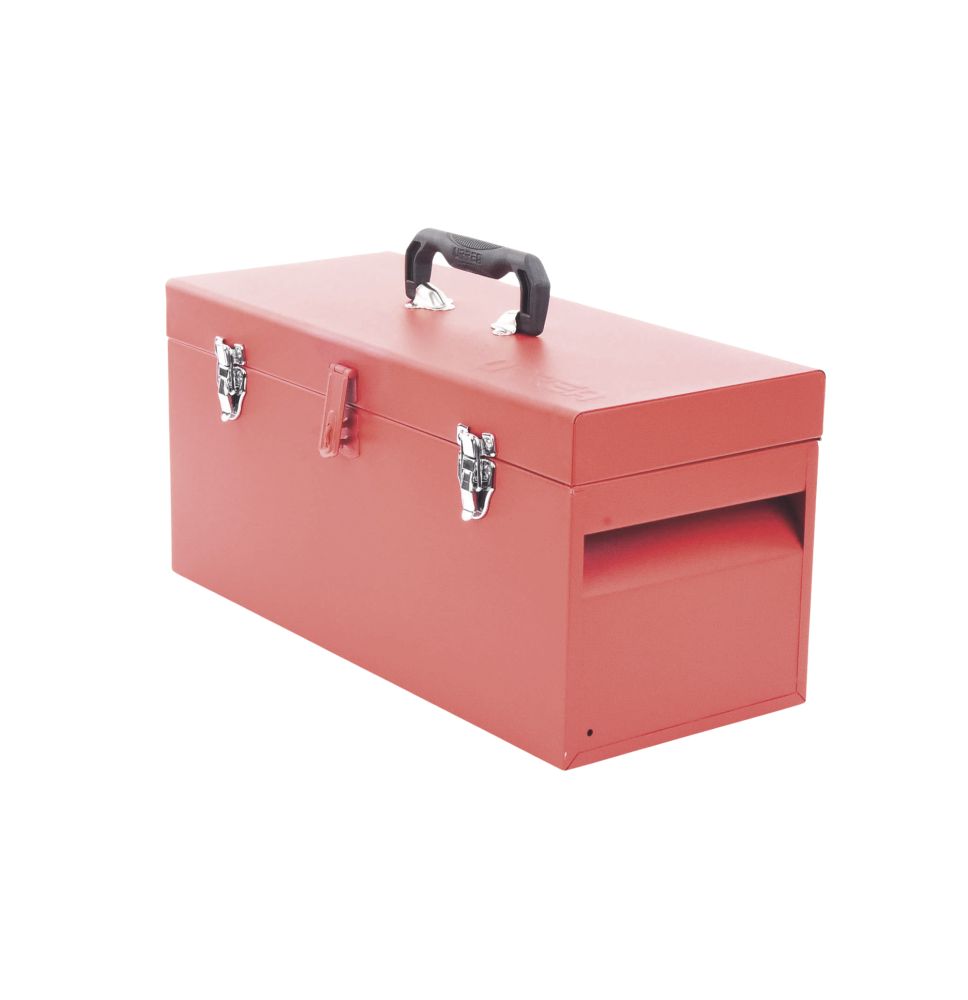 Caja de herramientas metálica con soble cerradura de 51 x 21.5 x 24cm.