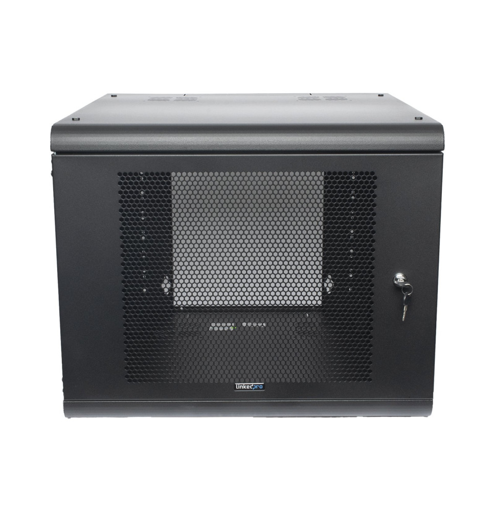 Gabinete de Pared 9U Rack 19 in - SR-1909-GN2P de Acero Reforzado
