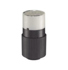 Conector de 15 A 125 V CA/ 2 Polos 3 Hilos/ Grado Industrial/ Color  Blanco y Negro/ NEMA 5-15R.