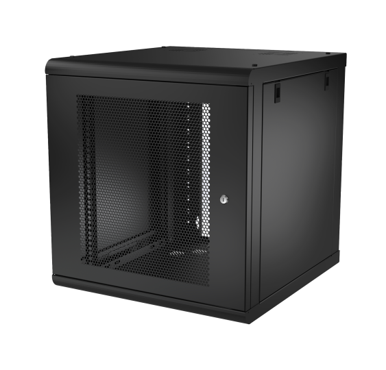 Gabinete de Pared 12U - Rack 19 in Acero Reforzado - Ideal para Redes