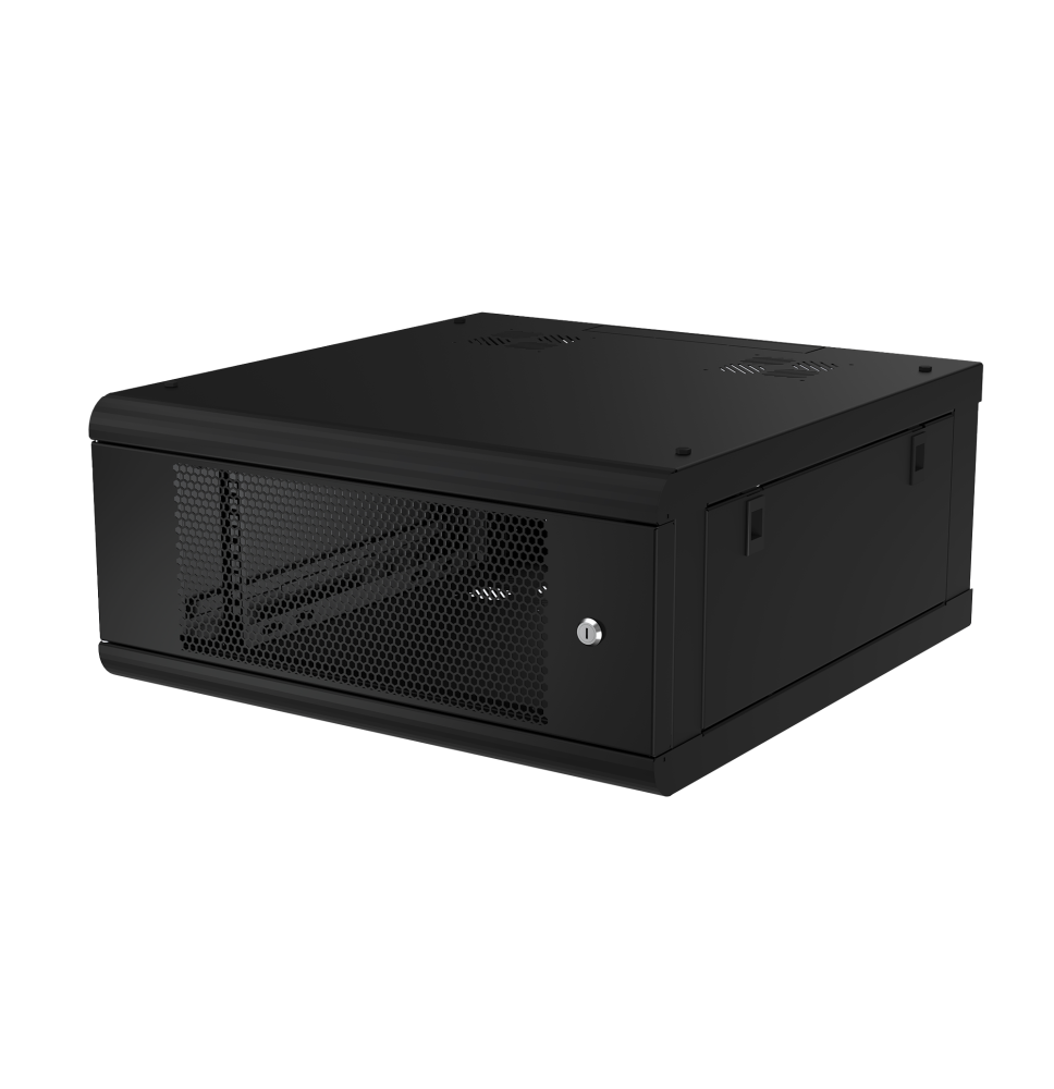 Gabinete de Pared 4U Rack 19" con Puerta Perforada - Acero Reforzado