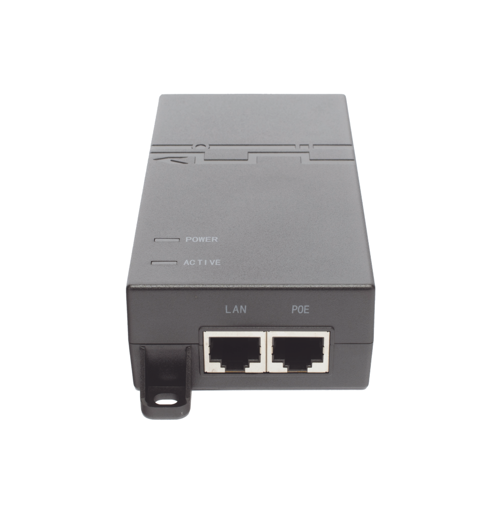 Inyector PoE estándar 802.3at Gigabit (53 V - 0.6 A - 30w)