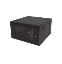 Gabinete de Pared con Puerta de Cristal Templado 6U Rack 19"