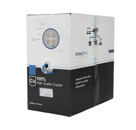 Bobina de Cable U/UTP Cat6A 305 Metros - Alta Velocidad