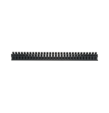 Canaleta Ranurada de PVC sin Tapa Tipo H - 1828.8 mm Negro