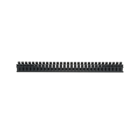 Canaleta Ranurada de PVC sin Tapa Tipo H - 1828.8 mm Negro