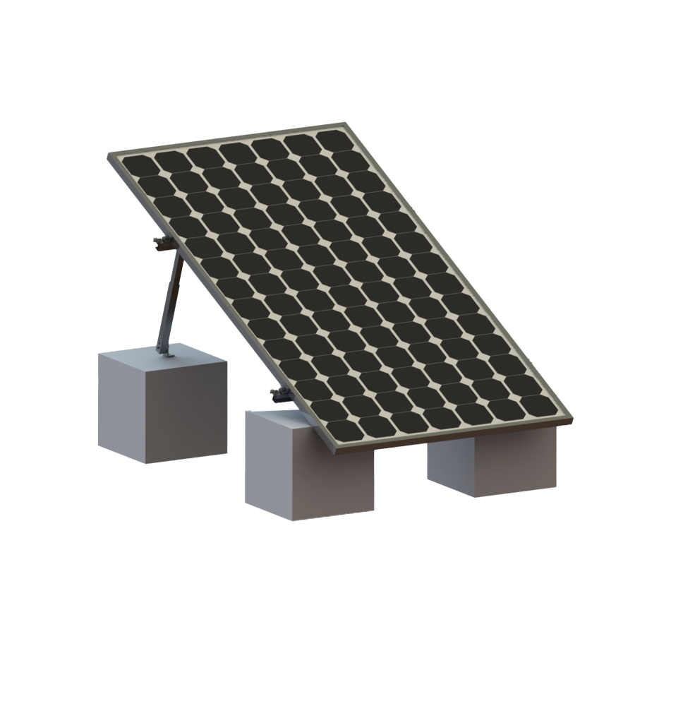 Montaje para Panel Solar, Riel "8" de 1400mm para Módulos con Espesor de 35mm, Velocidad de Viento Máx. 136km/h (20 a