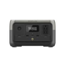 EcoFlow River 2 | Estación de Energía Portátil 256Wh Litio LFP / 2 AC 300 W (Max. 600W) / 1 USB-C 60W / 2 USB -A 12W /