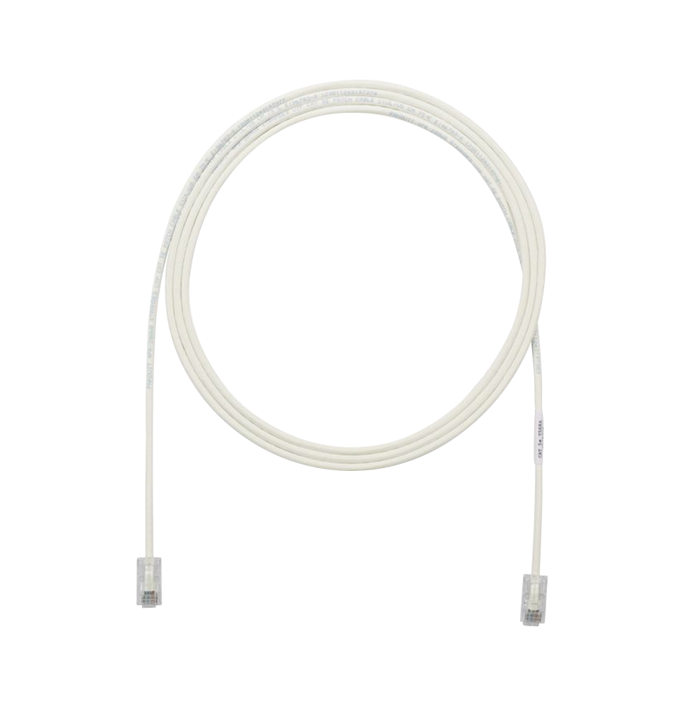 Cable de Parcheo UTP Cat6A 28AWG 6.1 Metros Blanco Mate