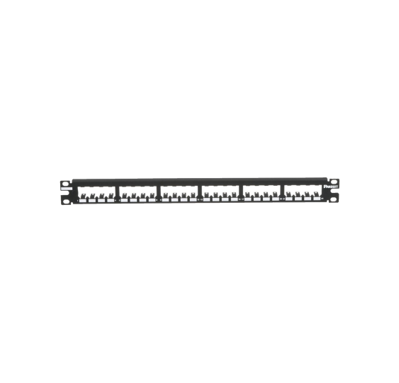 Panel de Parcheo Modular Mini-Com 24 Puertos - Totalmente Blindado