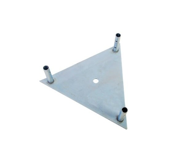 Base Triangular para Tramo STZ45 Galvanizado Electrolítico.