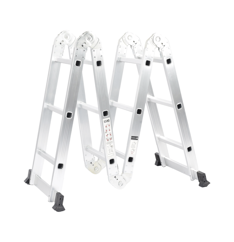 Escalera Multiposiciones de Aluminio de 3.52 Metros, Soporta 150 kg