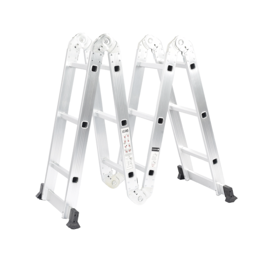 Escalera Multiposiciones de Aluminio de 3.52 Metros, Soporta 150 kg