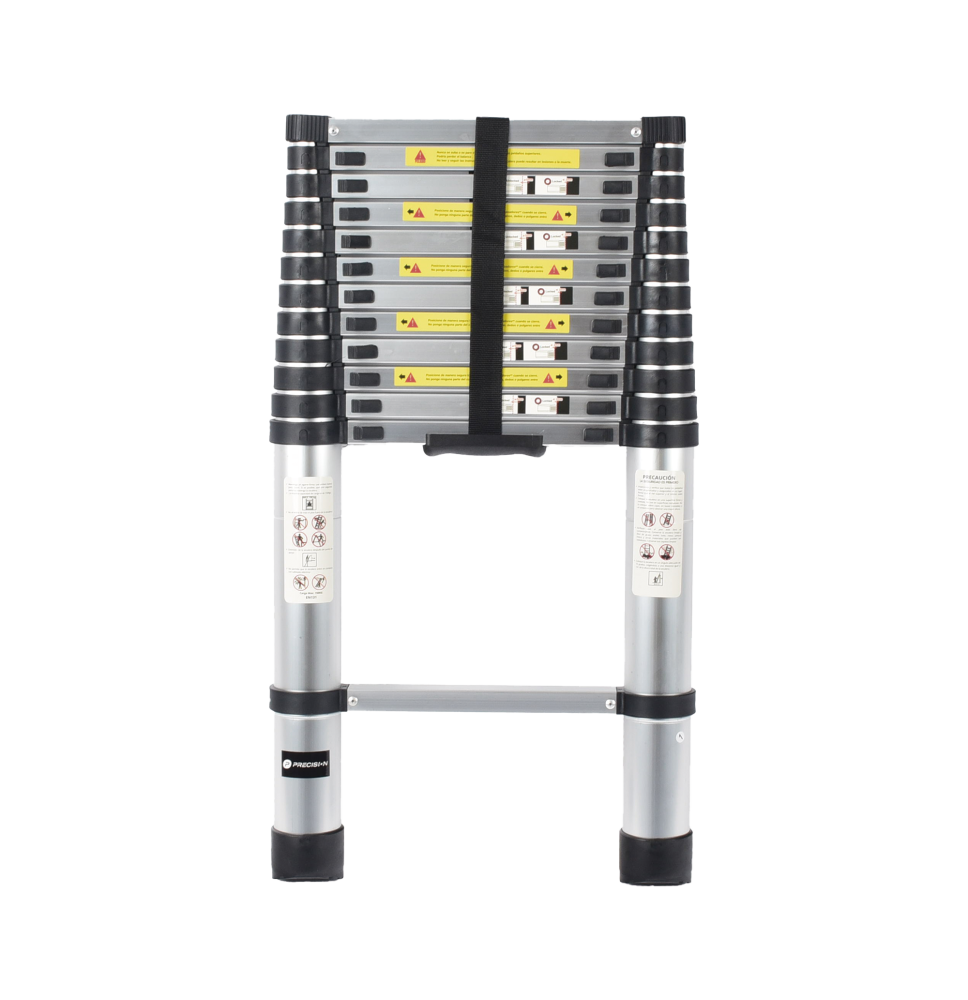 Escalera Telescópica de Aluminio de 3.8 Metros de Altura