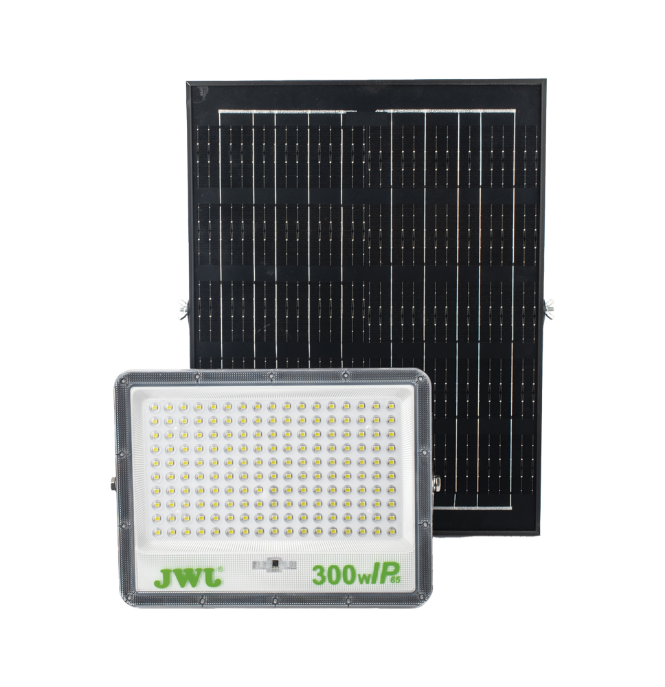 Reflector con Panel Solar 300 W /  Batería 3.2  V CD / T.C.C. 6 500 K / IP66.